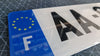 Plaque auto plexiglass homologuée
