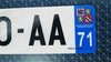 Plaque auto plexiglass homologuée