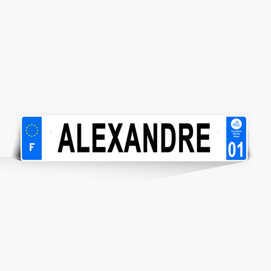 Plaque auto plexiglass décorative