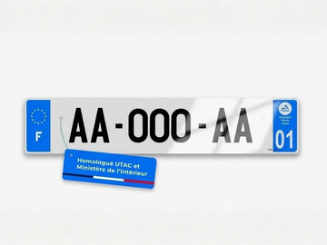 Combien coûte une plaque d'immatriculation en 2026 ?