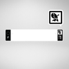 Plaque auto plexiglass noir
