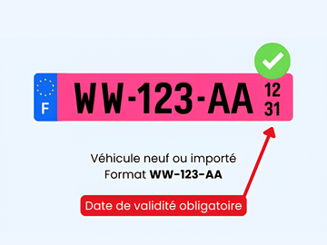 Comprendre les éléments obligatoires sur la plaque WW rose